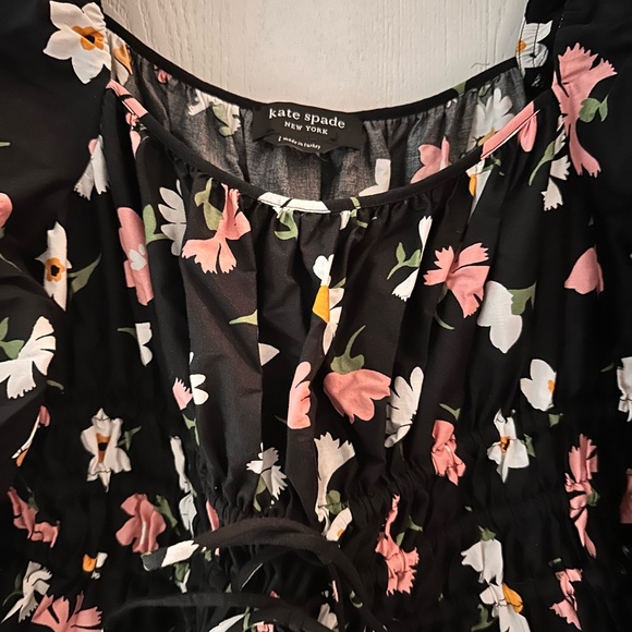 Kate Spade Black Dress with Pink and White Floral Design - Picture 2 of 5